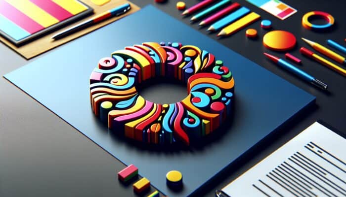 A vibrant logo with bold typography on a modern background, symbolising a distinct brand voice.