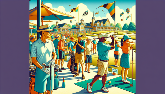 A vibrant community event at Milnerton Golf Club showcasing inclusivity, charity tournaments, and eco-friendly initiatives.