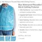 Waterproof Adult Bibs Ideal for Dental Procedures and Beyond
