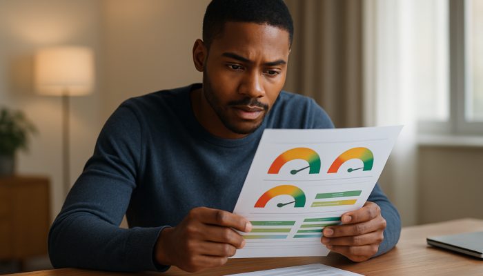 Why Closing Old Cards Might Hurt Your Score: Expert Advice | DCL Person reviewing Experian and Equifax credit scores with highlighted payment history at wooden desk