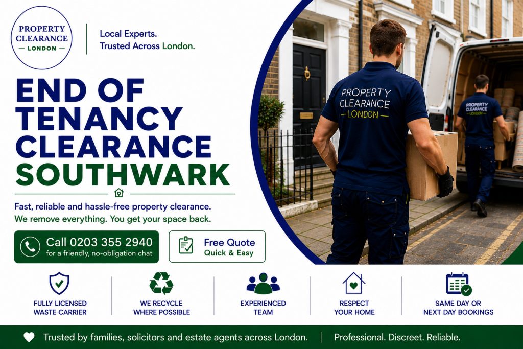 End of Tenancy Clearance Solutions in Southwark Without Stress