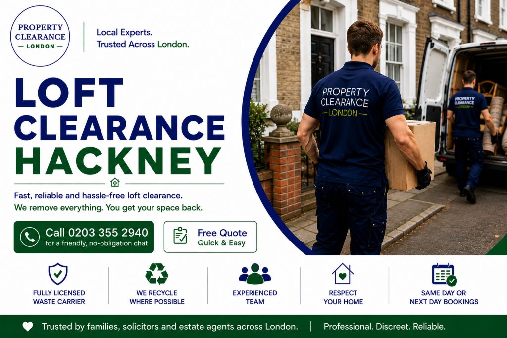 Loft Clearance Services in Hackney: Experts at Your Service